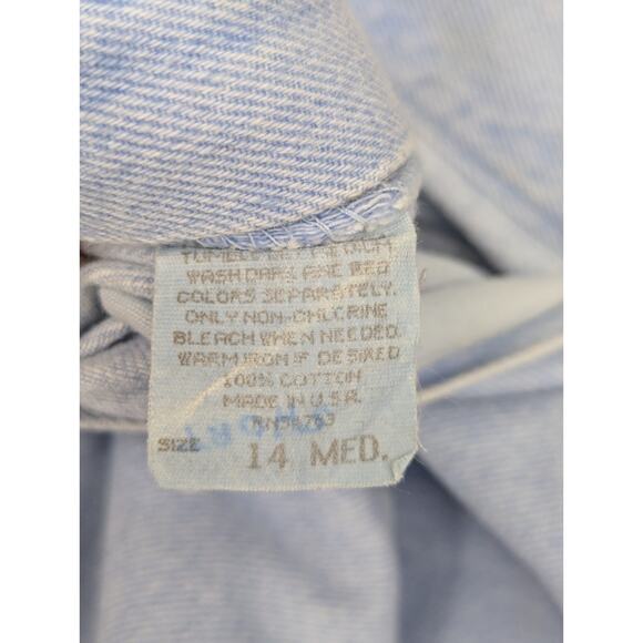 Vintage Riders Denim Jeans Shorts Size 14M High Waisted USA -0925F144 - Picture 3 of 7